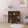 Book Cabinet Smoked Oak 90x30x90 cm - Modern Storage Solution