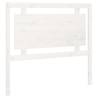 Stylish White Bed Headboard - Solid Pine Wood 105.5x4x100 cm