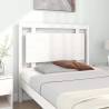 Stylish White Bed Headboard - Solid Pine Wood 105.5x4x100 cm