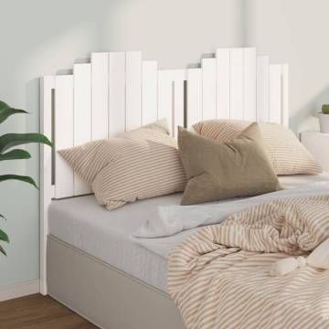 White Solid Wood Bed Headboard - 156x4x110 cm | Hipomarket