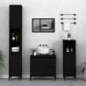 Bathroom Cabinet Black 30x30x100 cm Engineered Wood Colour black Quantity in Package 1 Number of 