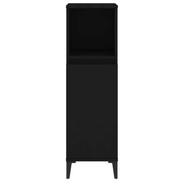 Stylish Black Bathroom Cabinet - 30x30x100 cm | Hipo Market