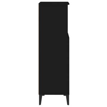 Stylish Black Bathroom Cabinet - 30x30x100 cm | Hipo Market