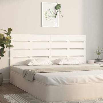 Stylish White Pine Bed Headboard 135x3x80 cm | HipoMarket