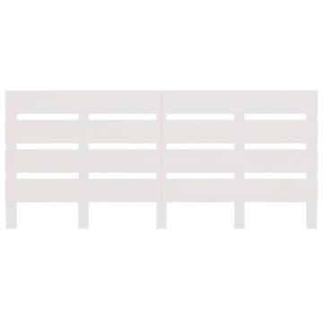 Stylish White Pine Bed Headboard 135x3x80 cm | HipoMarket