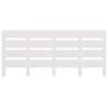 Stylish White Pine Bed Headboard 135x3x80 cm | HipoMarket