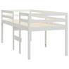 High Sleeper Bed White 75x190 cm - Solid Pine Wood