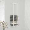 Stylish White Towel Rack 23x18x110 cm - Solid Pine Wood