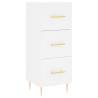 Elegant Highboard White 34.5x34x180 cm - Hipomarket UK