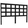 Black Solid Wood Pine Bed Headboard - Stylish & Sturdy Design