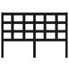 Black Solid Wood Pine Bed Headboard - Stylish & Sturdy Design