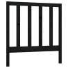 Stylish Black Pine Bed Headboard - 96x4x100 cm