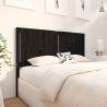 Black Solid Wood Pine Bed Headboard - 145.5x4x100 cm