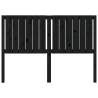 Black Solid Wood Pine Bed Headboard - 145.5x4x100 cm