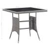 Garden Table Anthracite 80x80x74 cm - Stylish Outdoor Furniture