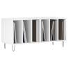 Stylish High Gloss White Record Cabinet - 100x38x48 cm