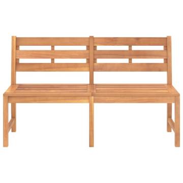 Garden Bench 150 cm - Solid Teak Wood for Outdoor Elegance