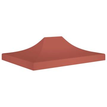 Party Tent Roof 4x3 m Terracotta - Durable & Weather-Resistant