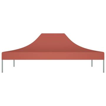 Party Tent Roof 4x3 m Terracotta - Durable & Weather-Resistant