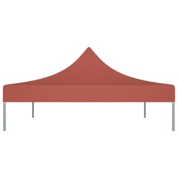 Party Tent Roof 4x3 m Terracotta - Durable & Weather-Resistant