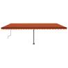 Freestanding Manual Retractable Awning 600x350 cm - Orange/Brown