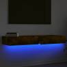 LED TV Cabinets Set in Smoked Oak - Modern Design | HipoMarket