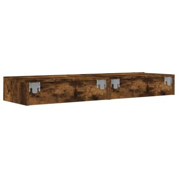 LED TV Cabinets Set in Smoked Oak - Modern Design | HipoMarket