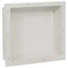 Shower Niche Matt White 41x36x10 cm - Stylish Bathroom Storage