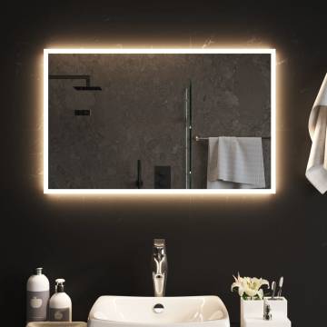 LED Bathroom Mirror 80x50 cm - Stylish and Waterproof