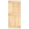 NARVIK Solid Pine Wood Door - 95x210 cm - Hipomarket