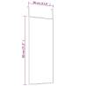 Door Mirror Gold 30x80 cm - Stylish Aluminium & Glass Design