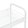 4-Tier Kitchen Trolley White - Space-Saving & Durable