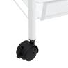 4-Tier Kitchen Trolley White - Space-Saving & Durable