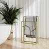 Freestanding Towel Rack Gold 48x24x78.5 cm Iron Colour gold Size 48 x 24 x 78.5 cm 