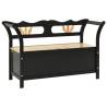 Bench Black 107x45x75.5 cm - Solid Wood Fir | Hipo Market