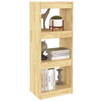 Stylish Book Cabinet & Room Divider - Solid Pinewood