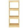 Stylish Book Cabinet & Room Divider - Solid Pinewood