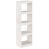 Book Cabinet Room Divider - White Pinewood | HipoMarket UK