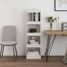 Book Cabinet Room Divider - White Pinewood | HipoMarket UK