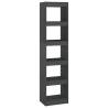 Stylish Grey Book Cabinet & Room Divider - Hipomarket