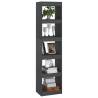 Stylish Grey Book Cabinet & Room Divider - Hipomarket