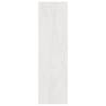 White Book Cabinet & Room Divider - Solid Pinewood 100x30x103 cm