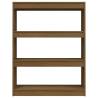 Honey Brown Book Cabinet & Room Divider - Solid Pinewood 100x30x103 cm