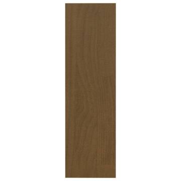 Honey Brown Book Cabinet & Room Divider - Solid Pinewood 100x30x103 cm