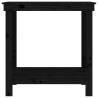 Work Bench Black 80x50x80 cm - Solid Pine Wood | HipoMarket