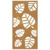 Garden Wall Decoration 105x55 cm Corten Steel Leaf Design