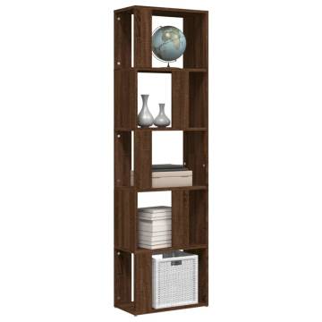 Book Cabinet Brown Oak - Stylish Storage Solution | Hipo Market