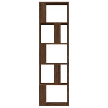 Book Cabinet Brown Oak - Stylish Storage Solution | Hipo Market