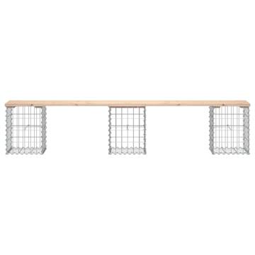 Garden Bench Gabion Design - Solid Pine Wood | HipoMarket