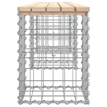 Garden Bench Gabion Design - Solid Pine Wood | HipoMarket